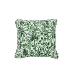 Funda de Cojín Hojas Verde 45 x 45 cm