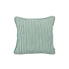 Funda de Cojín Verde con Rayas 45 x 45 cm