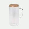 Jarra borosilicato c/tapón corcho