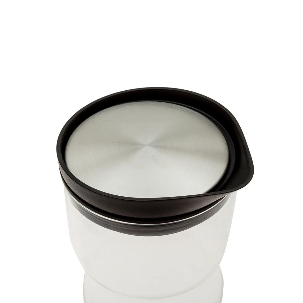 JARRA BOROSILICATO 1000ml CON TAPA TRANSPARENTE