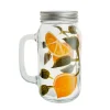 JARRA DE CRISTAL CON DISEÑO LIMONES 650 ML