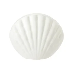 Jarrón Concha Blanco de Cerámica 12 x 4 x 9,2 cm