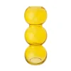 Jarrón de Vidrio Amarillo Decorativo 22,5 cm