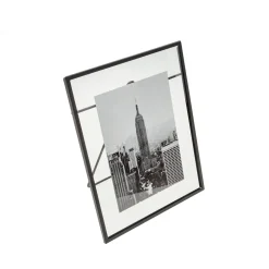 MARCO FOTO HIERRO CRISTAL 20X25 NEGRO