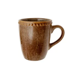 Mug gres esmaltado marrón