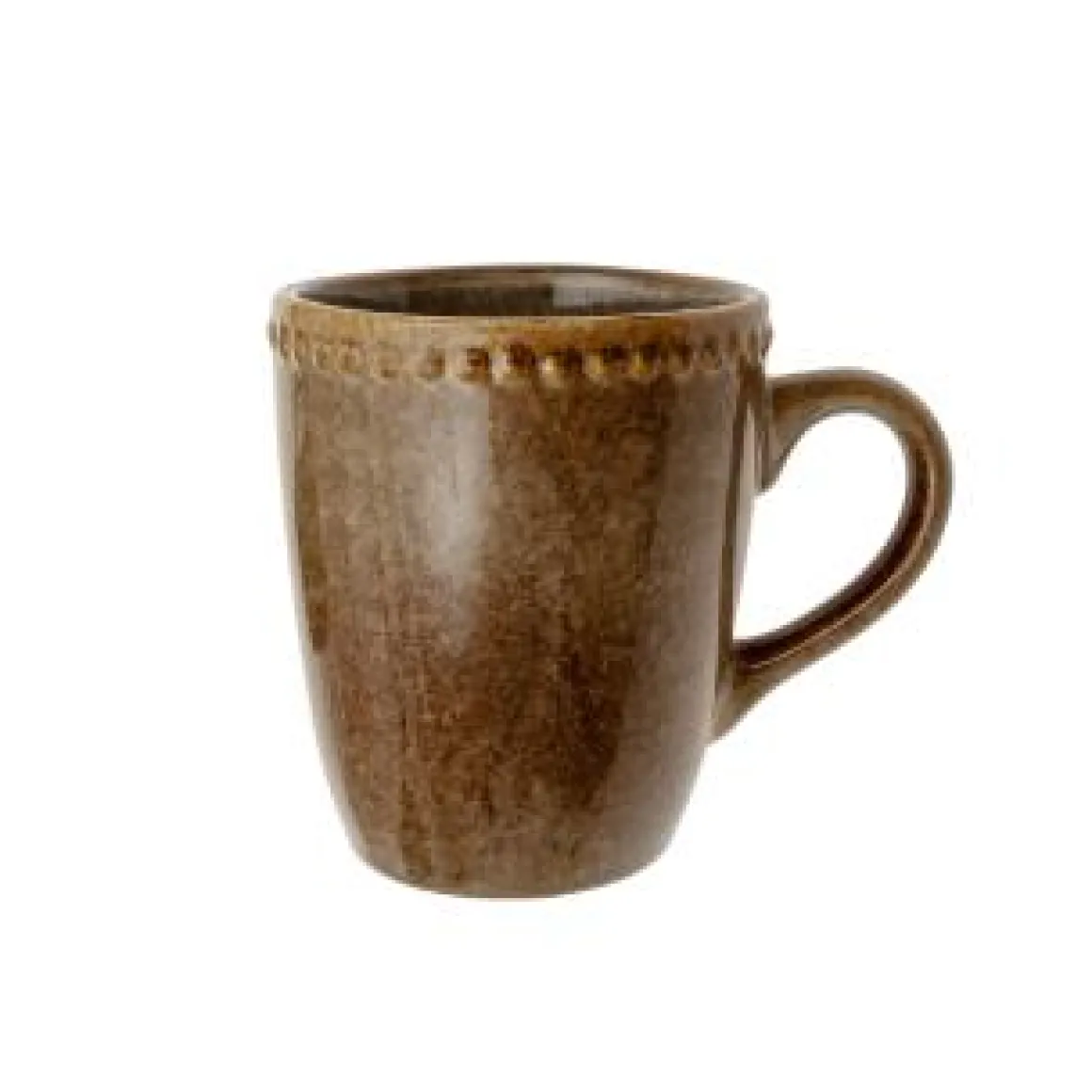 Mug gres esmaltado marrón
