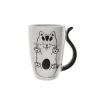 Mug porcelana gato ojos cerrados