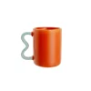Mug porcelana new bone naranja
