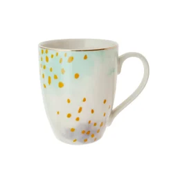Mug porcelana 12x8,5x9,5 380ml glam turquesa