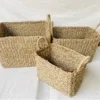 Organizador con asas fibra vegetal 35x25x25cm