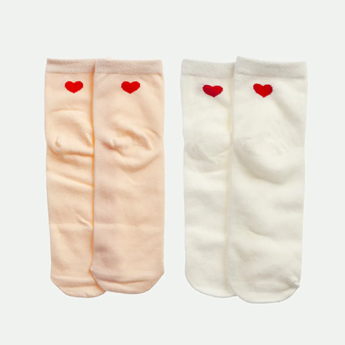 Pack 2 calcetines corazón