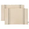 Pack de 2 Salvamanteles de Algodón Gris 30 x 45 cm