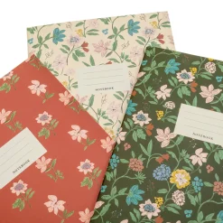 Pack 3 libretas floral