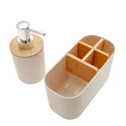 Pack Organizador de Baño + Dispensador de Jabón Crudo