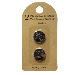 Pack 2 pilas botón cr2032