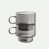 Pack 2 Tazas Apilables 8,6Xx4X8Cm 300Ml Gr.