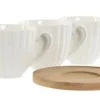 Pack 6 tazas café c/plato