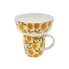 Pack Taza y Bowl de Cerámica con Estampado de Limones
