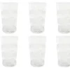 Pack 6 vasos cristal