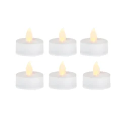 Pack 6 velas té led