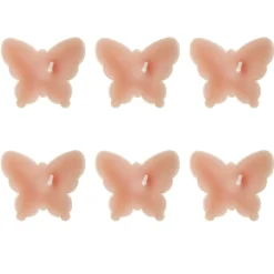 Pack 6 velas té mariposas