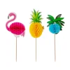 Palillos Decorativos para Cupcakes Tropicales
