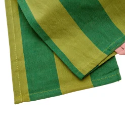 Paño de Cocina Rayas Verdes 50 × 70 cm