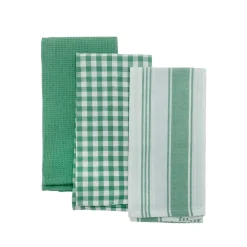 Paños de Cocina Verde Pack 3 Unidades 40x60 cm