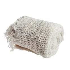 Plaid algodón calado