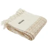 Plaid con bolsa 145 × 200 cm beige