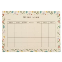 Planner mensual floral
