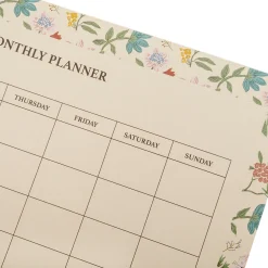 Planner mensual floral