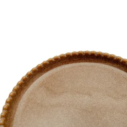 Plato gres marrón