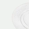 Plato postre cristal relieve
