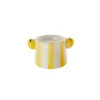 Portavela Limón Cerámico Amarillo 8,2 cm