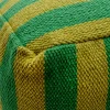 Puff a rayas verde 40 × 40 × 35 cm