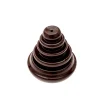 Quemador Backflow para Conos de Incienso de Gres Esmaltado Taupe 7,2 x 7,2 x 12,1 cm