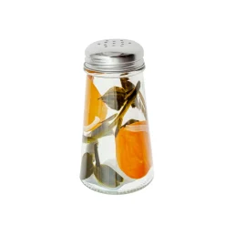 SALERO DE CRISTAL CON DISEÑO LIMONES 100 ML