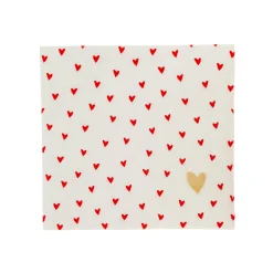Servilleta papel corazones
