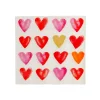 Servilleta papel corazones de colores