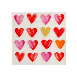 Servilleta papel corazones de colores