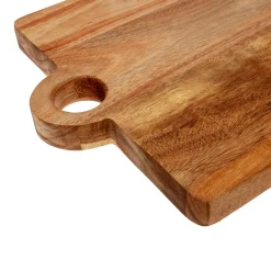 Tabla de Cortar de Madera de Acacia con Asa