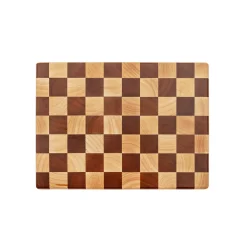 Tabla de cortar de madera marrón 34 × 25 × 2 cm