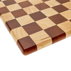 Tabla de cortar de madera marrón 34 × 25 × 2 cm