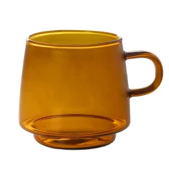 Taza borosilicato apilable