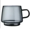Taza borosilicato apilable