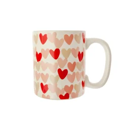Taza Corazones 8X9,5Cm 330Ml Ún.