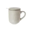 Taza de Gres para Infusiones Blanca
