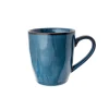 Taza porcelana azul