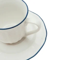 Taza set plato porcelana